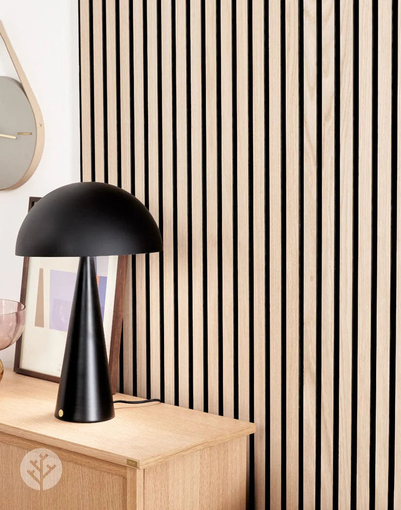 Luxury American Oak Acoustic Slat Wood Wall Panels - 120" x 24" - 2pcs per box